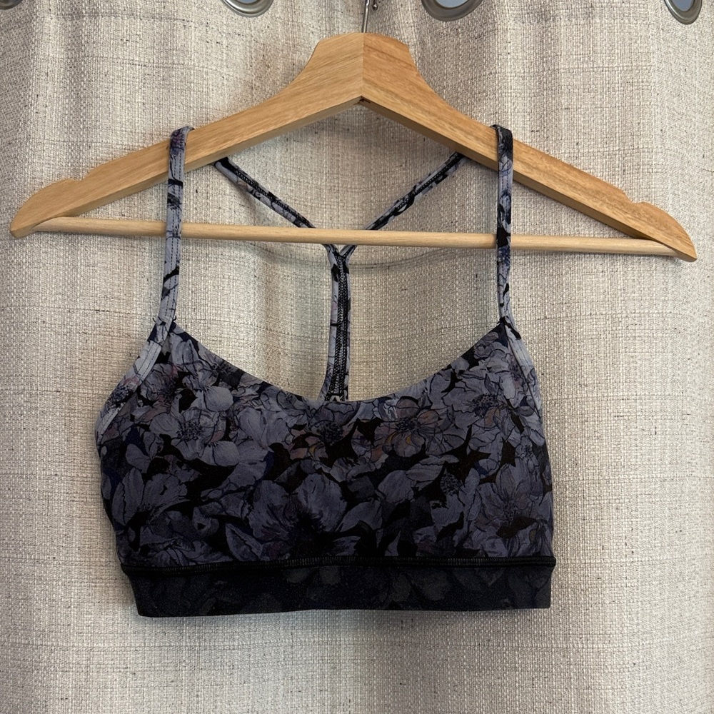 Lululemon Floral Black flow Y bra